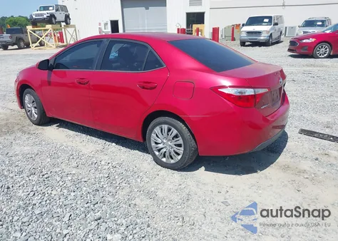 2016 Toyota Corolla Le z USA, uszkodzony, nr VIN 2T1BURHE2GC517396